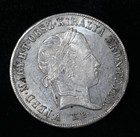 1848 Hungary 20 Krajczar Silver Coin - Unc W  Proof Like Reverse