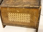 Antique Wood Sewing Box Caddy Primitive Cottage Farm House Decor 