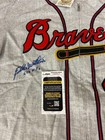 Eddie Mathews  hof  512 Hr s Insc   Signed Mitchell   Ness Braves Jersey Coa Jsa