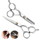 2pcs Pro Hair Cutting Scissors Set - Thinning Shears   Barber Salon   Home Use