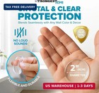 Wall Protector For Door Knobs  2-inch - Clear Self-adhesive Door Stopper Guards