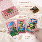 Pink Tarot Cards W  Guide Book Gold Foil Meaning Rider Waite Taro Deck Game 78pk