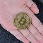 Physical Bitcoin Commemorative Coin Gold Plated Collection Collectible