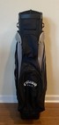 Excellent Callaway Cart carry Golf Bag 6 Divider Black Gray White With Wheels