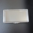 10 Lot Small Hinged Lid Clear Plastic Boxes Lid Art Jewelry