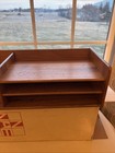 Vtg Nordisk Andels - Eksport Mid-century Modern Danish Teak Desk Organizer Box