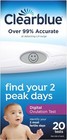 New Damaged Box Clearblue Digital Ovulation Predictor Kit W digital Results 20ct