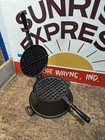  fully Restored  Griswold Cast Iron Waffle Iron With High Base Seasoned 