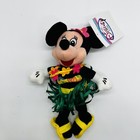 Disney Store Hula Minnie Mouse Bean Bag Plush