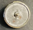 Ex Rare Antique Brass Art Nouveau Large Button  Ca   1880s 1890s
