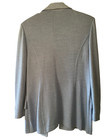 St  John Evening Blue Knit Blazer With Rhinestones