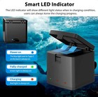 Rechargeable Battery  charger Dock For Gopro Hero 9 10 11 12 Black Action Camera