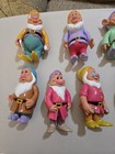 Disney  7  Seven Dwarfs Rubber 6  Figures - Thailand - Complete Set  