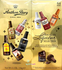 Anthon Berg Dark Chocolate Liqueur Liquor Filled Bottles 64ct  2 2lb