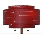 Sputnik Lamp Shade   3 Tier Red Atomic   Hand Made Retro Style 1881