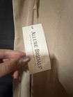 Allure Bridals Beige Sleeveless Cowl Neck Full-length Slip Column sheath Dress 
