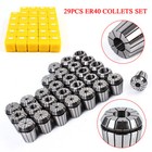 29pcs Er40 Collet Set High Precision Cnc Spring Clamping Collets Set