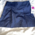Two A  School Uniform Skirts W  Shorts Underneath  Size 10 Nwt  Dark Blue