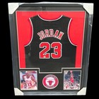 Framed Michael Jordan Signed Chicago Bulls Jersey  23 Autograph 42   x34    Holo Coa