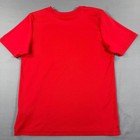 Adidas Youth Performance Shirt Medium 10 12 Red Big Logo Athletic T-shirt Boys