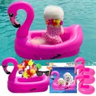 Dog Pool Float  Funny 6-in-1 Inflatable Dog Floats For Pool  Pet Floatie Pink