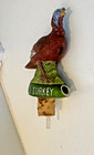 Vintage Wild Turkey Decanter Stoppers Lot  2  Pourer   Turkey Head    parts repair