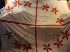 Antique Vintage Quilt Top With Back No Batting 81x77 Inches
