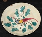 Antique English Peafowl Decorated Stoneware Saucer  Stone Ware B t  C  1878