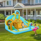 Inflatable Water Slide  Bounce House With Water Bucket  Deep Pool