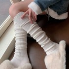 Women Leggings Knit Sleeve Leg Warm Cashmere Wool Sock Knee High Boot Stockings