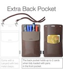 Pocket Protector 3 Pack Leather Pen Pencil Holder Pouch Organizer