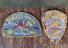 Vintage 2 Firefighter Patches Kern County   Bakersfield Ca Fire Dept Sew On