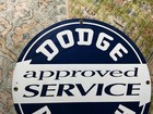 Vintage Dodge Plymouth Porcelain Sign Gas Station Pump Plate Motor Oil Gasoline
