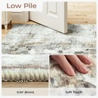 8x10 Area Rugs For Living Room  Abstract Neutral Large Washable Rug  Indoor S   