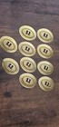 2 Inch Gold Sunburst Oval Concho  made Of Steel   pack Of 10 