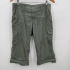 Kuhl Resistor Air Roll-up Shorts Womens Size 8 Sage Green Outdoor Hiking