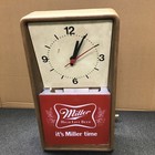 Vtg Miller High Life Wall Clock Light Plastic Beer Tested-lights Up keeps Time