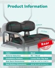 Luxurious Rear Black Golf Cart Seat Cushion Set For Ezgo Txt st st Sport Models