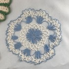 Lot Of 6 Vintage Doilies Potholders Handmade Crochet Red Green Blue Pink Orange