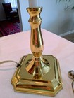 Vintage Brass 18in Tall Table   Desk Lamp Polished Gold Traditional Style Light