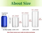 Glass Cylinder Vases Set Of 24 Tall Clear Centerpieces For Wedding Events Table