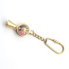 Nautical Brass Ship Telegraph Keychain     Vintage Maritime Engine