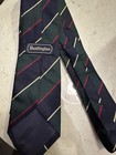 Huntington Vintage Striped Hand Made All Silk Tie 4    Wide  57    Long Made In Usa