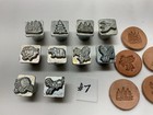 Mini 10 Vintage Craftiol Co Usa 3d Leather Stamps   1 2      Lot  7 