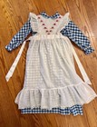 Polly Flinders Maxi With Matching Pinafore  Hand Smocked   4  Vintage