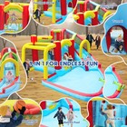 7-in-1 Inflatable Water Slide   Splash Park W  Blower  Pool  Bounce House  New