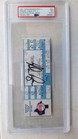 Nolan Ryan Autographed 7th No Hitter Full Ticket Psa 8 May 1st 1991 Rare  