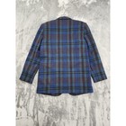 Vintage 90s Savannah Plaid Single Button Wool Blend Blazer Size 6 Colorful Blue