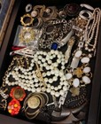 Lot Of Antique To Vintage   craft    Pieces And Parts Of Jewelry  Repair  Harvest 