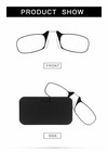 Anti-fatigue Ultra Thin Reading Glasses Nose Clip Optics Presbyopic  1 5 2 0 2 5